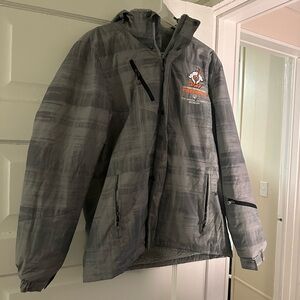 Port Authority Gray Fleece-Lined Jacket